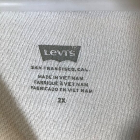 Womens Levis Tee‎ Shirt White 2X Cotton - Picture 6 of 8